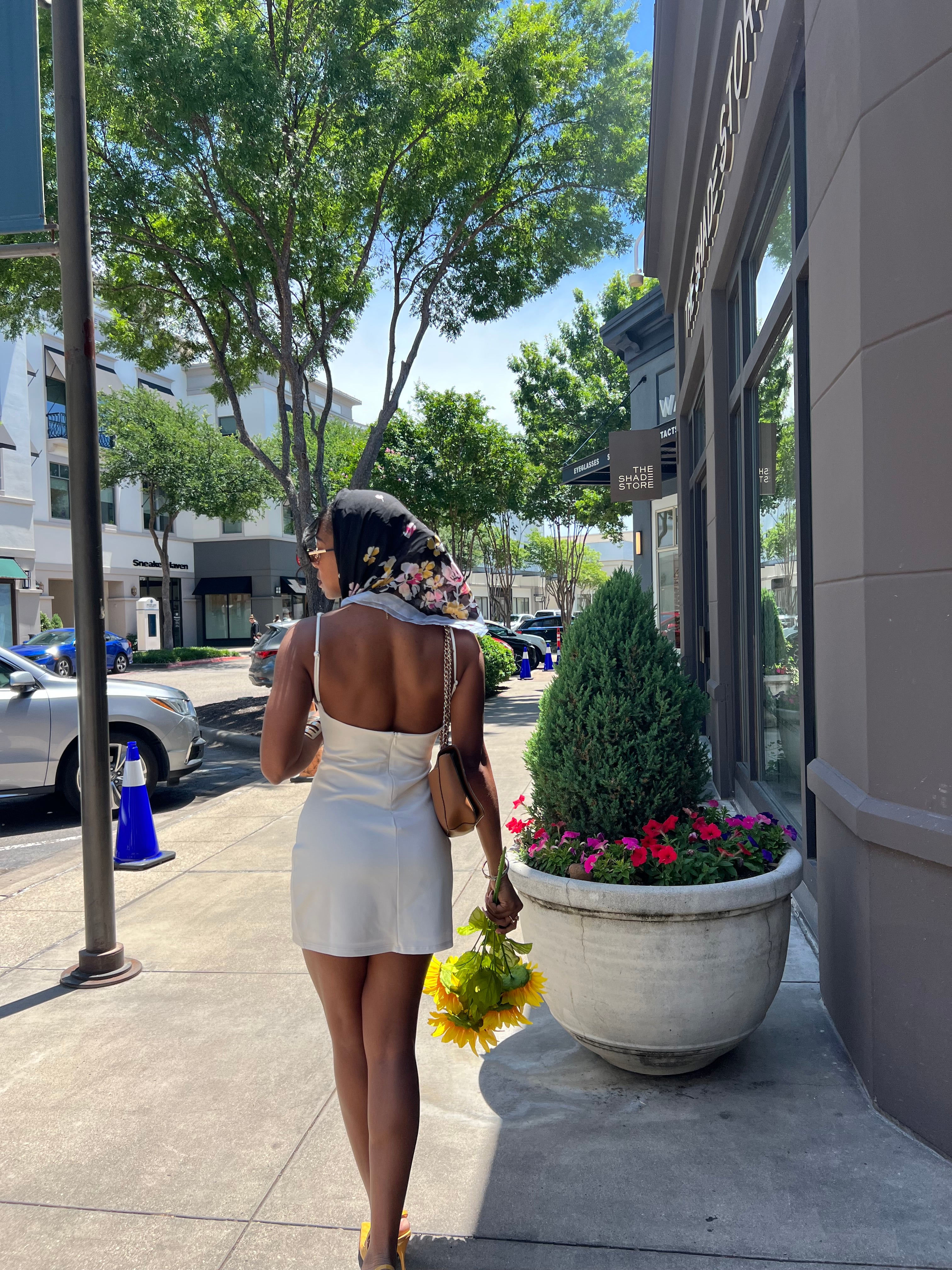 MINIMALIST BOAT NECK LOW BACK FITTED MINI DRESS